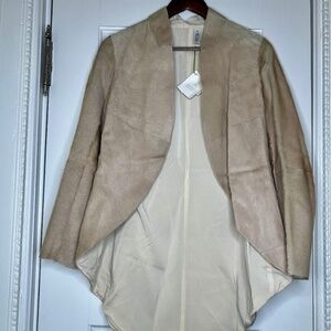 NEW Brunello Cucinelli Pony Skin Jacket Size Medium